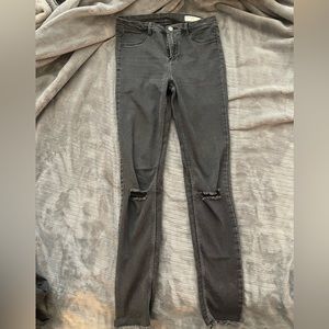 Zara distressed Black Jeans